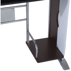 Masa pentru calculator Homcom 920-019 100x52x75 cm (Brown/White) Thumb