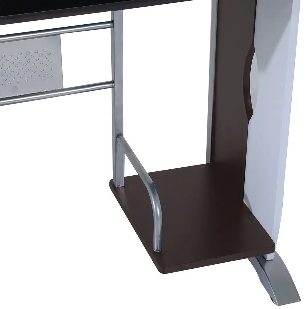 Masa pentru calculator Homcom 920-019 100x52x75 cm (Brown/White)