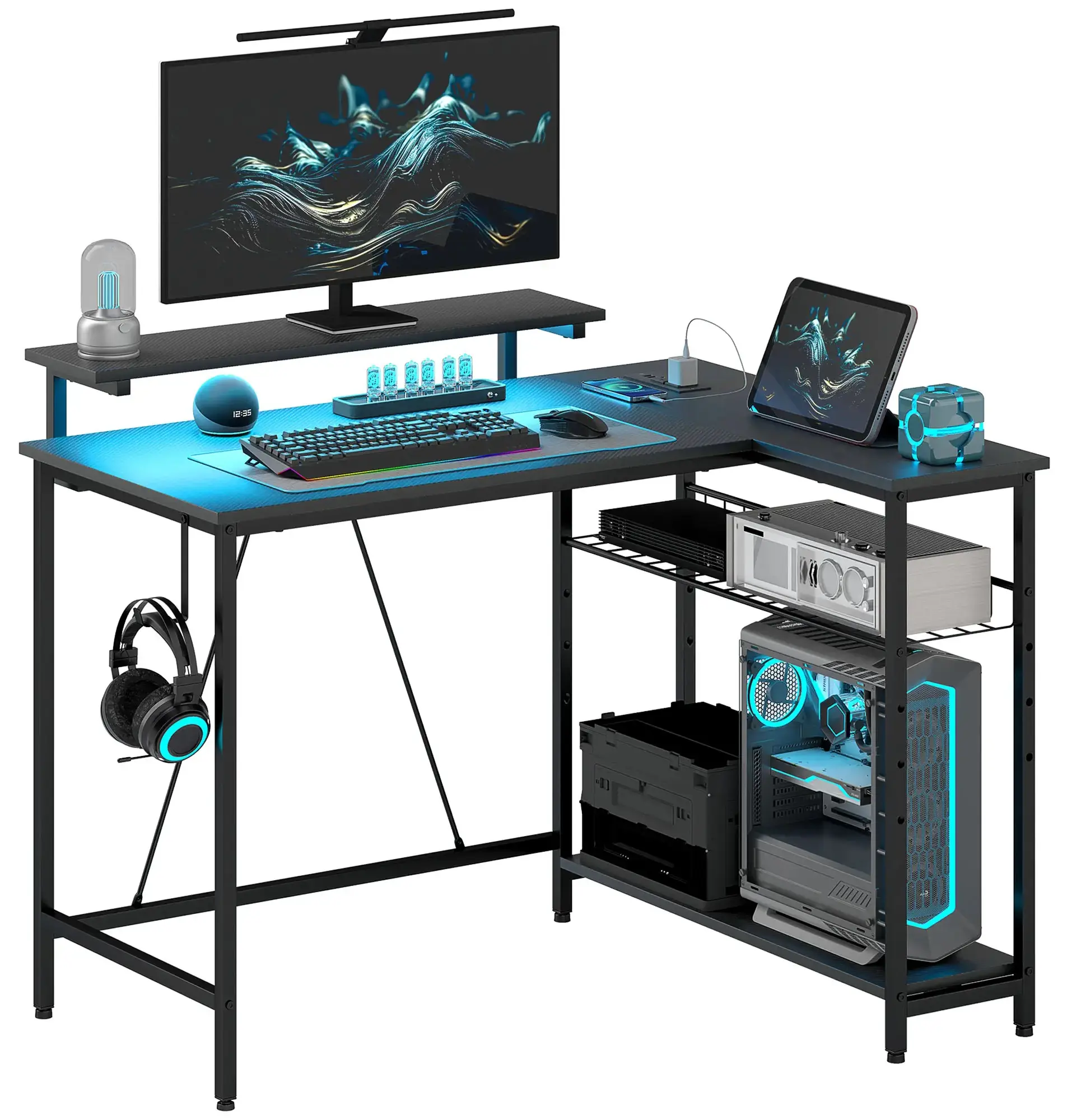 Стол компьютерный Homcom 920-083V90BK (Black) - 3