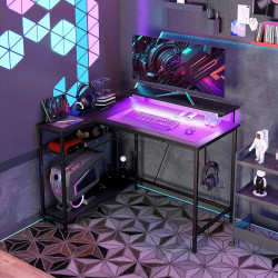 Masa de calculator Homcom 920-083V90BK (Black)