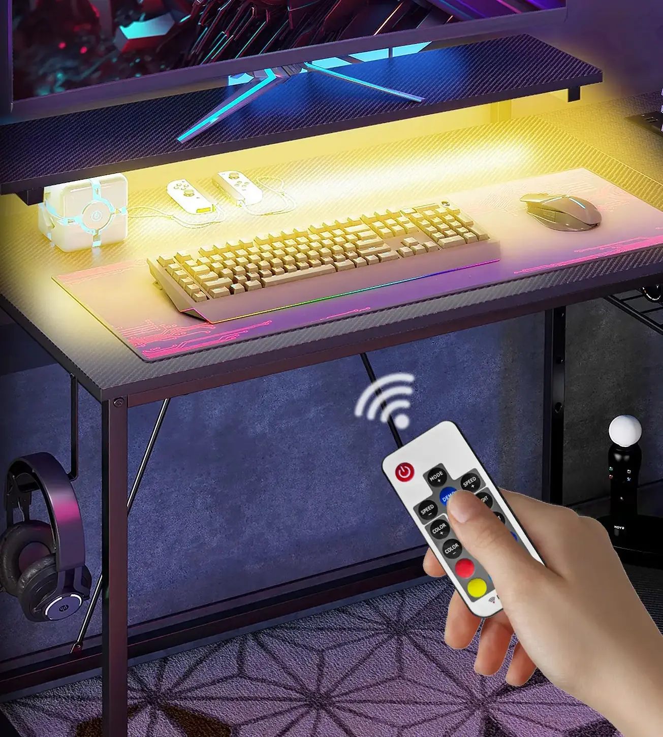 Стол компьютерный Homcom 920-083V90BK (Black) - 7