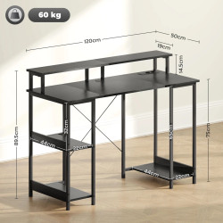 Стол компьютерный Homcom 920-100V90BK (Black) Thumb