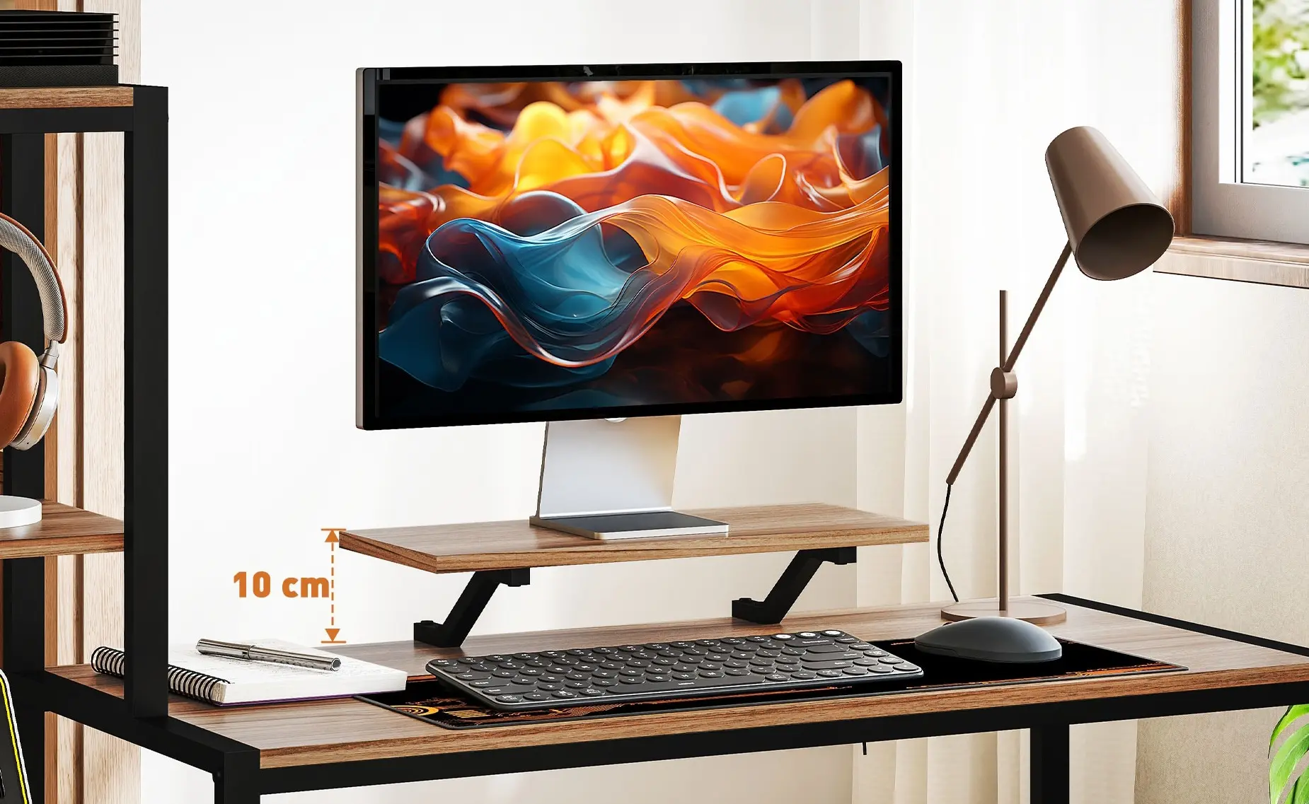 Стол компьютерный Homcom 920-102V80BN (Brown/Black) - 4