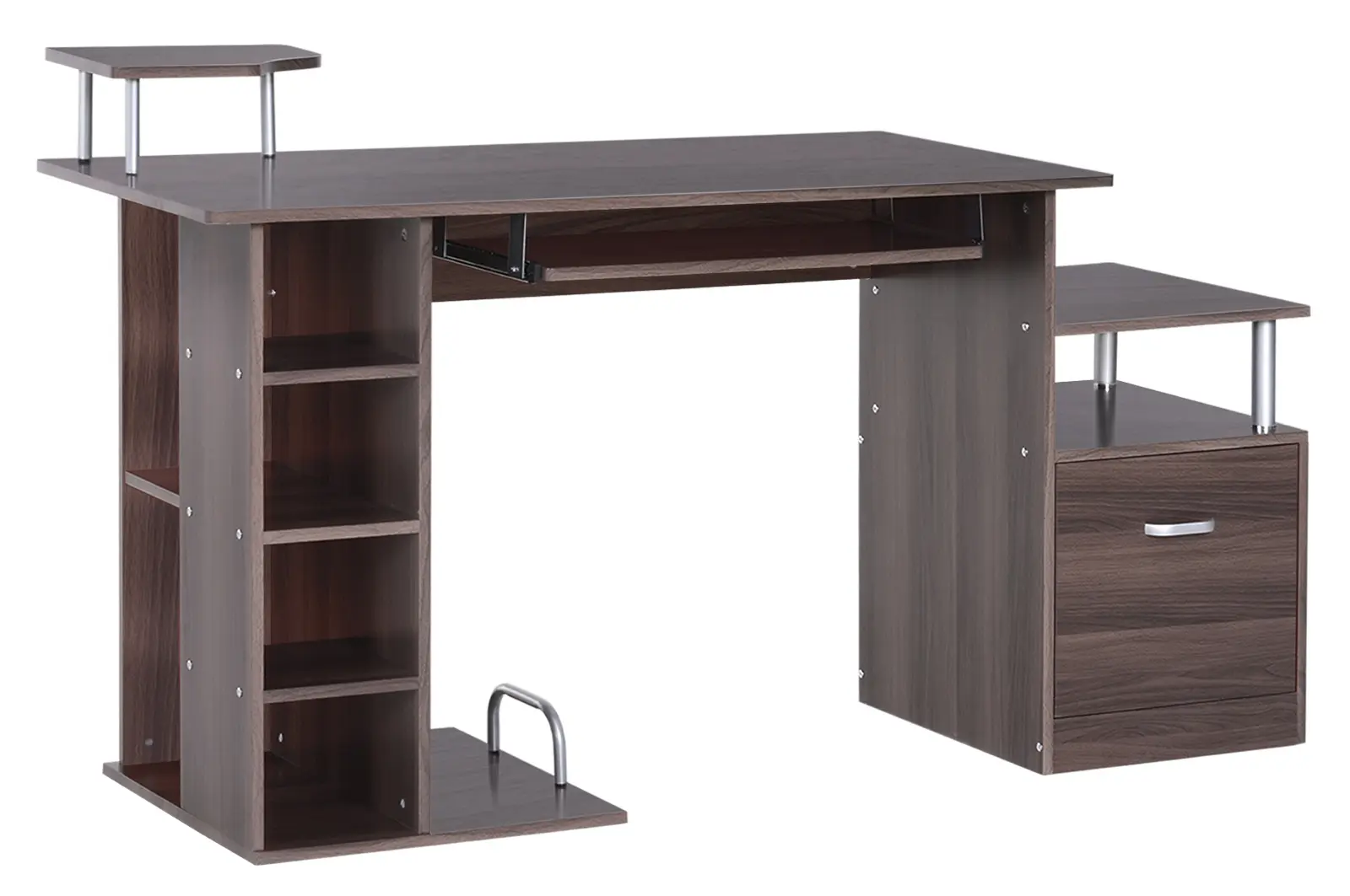 Masa de calculator Homcom A2-0082 (Brown) - 2