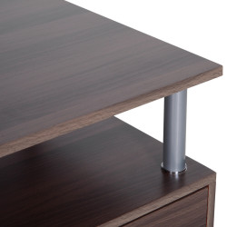 Masa de calculator Homcom A2-0082 (Brown) Thumb