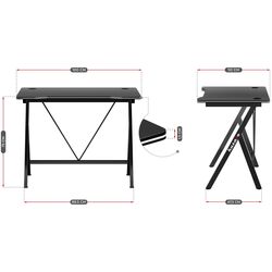 Masa de calculator gaming Huzaro Hero 1.4 (Black) Thumb