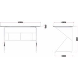 Masa de calculator gaming Huzaro Hero 1.6 (White) Thumb