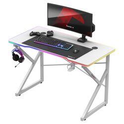 Masa de calculator gaiming Huzaro Hero 1.7 RGB (White) Thumb