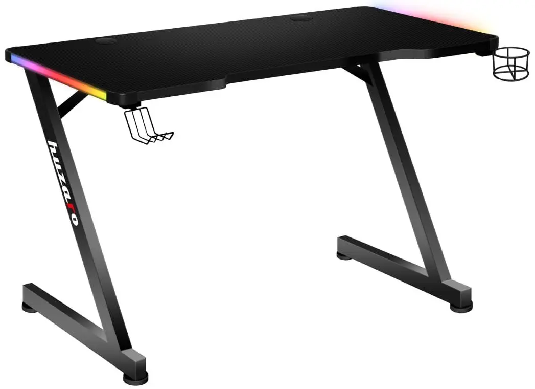 Игровой компьютерный стол Huzaro Hero 2.5 RGB LED (Black)