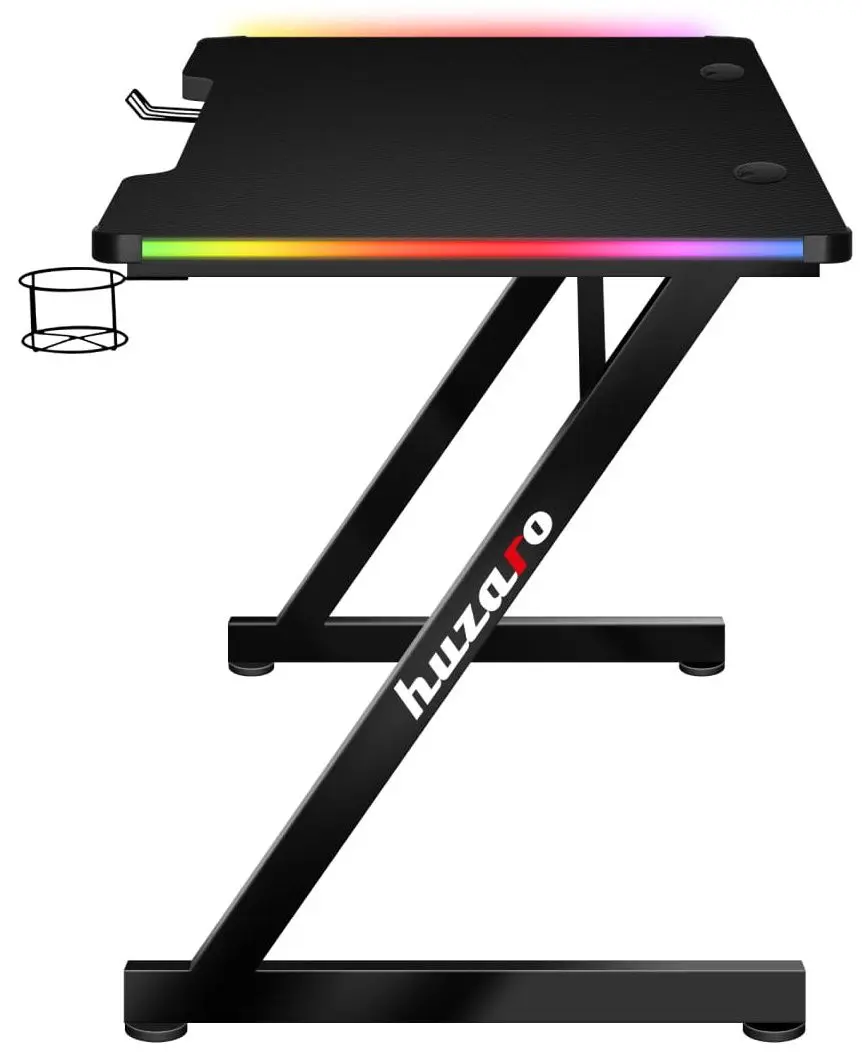 Игровой компьютерный стол Huzaro Hero 2.5 RGB LED (Black)