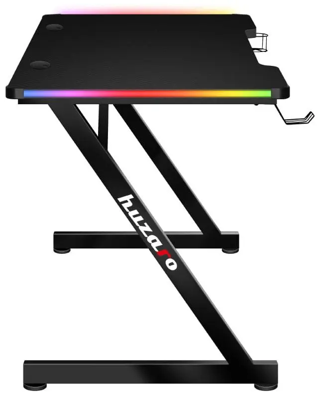 Игровой компьютерный стол Huzaro Hero 2.5 RGB LED (Black)
