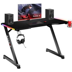 Игровой компьютерный стол Huzaro Hero 2.5 RGB LED (Black) Thumb