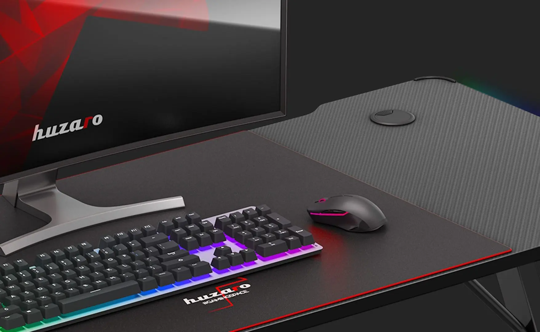 Masa de calculator gaiming Huzaro Hero 3.3 RGB (Black)