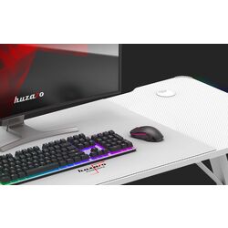 Игровой компьютерный стол Huzaro Hero 3.3 RGB (White) Thumb