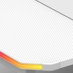 Игровой компьютерный стол Huzaro Hero 3.3 RGB (White) Thumb