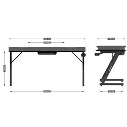 Игровой компьютерный стол Huzaro Hero 4.8 (Black) Thumb