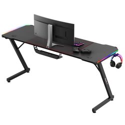 Игровой компьютерный стол Huzaro Hero 4.8 RGB (Black) Thumb