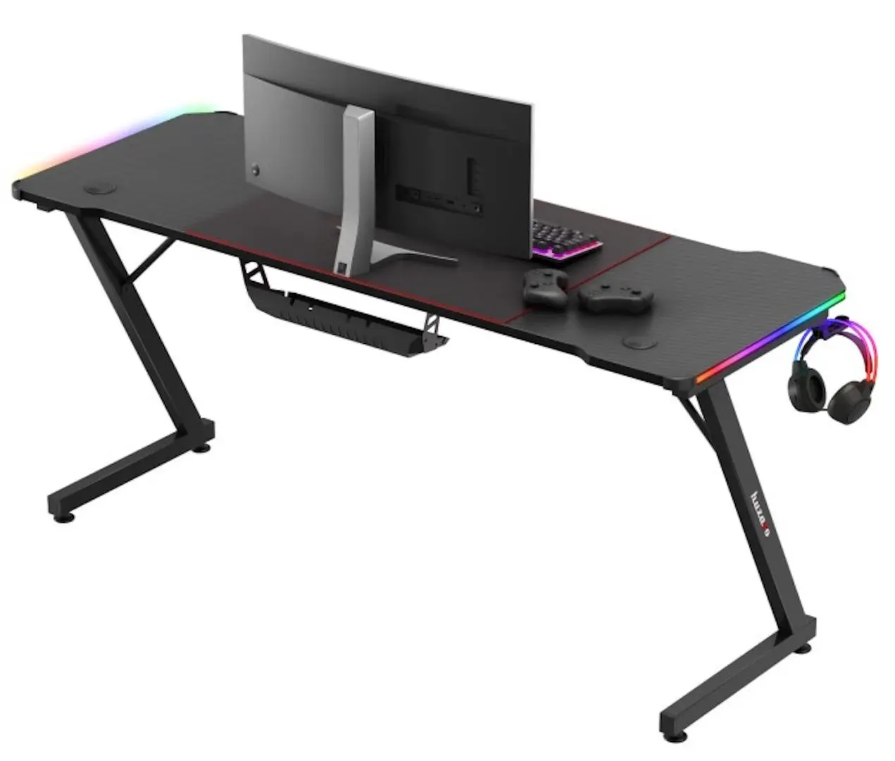 Игровой компьютерный стол Huzaro Hero 4.8 RGB (Black)