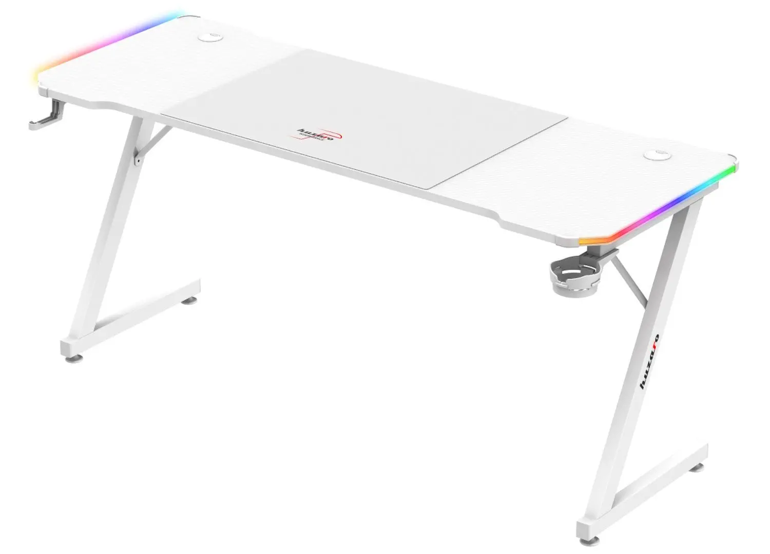 Игровой компьютерный стол Huzaro Hero 4.8 RGB (White)