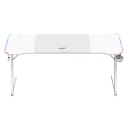 Игровой компьютерный стол Huzaro Hero 4.8 RGB (White) Thumb