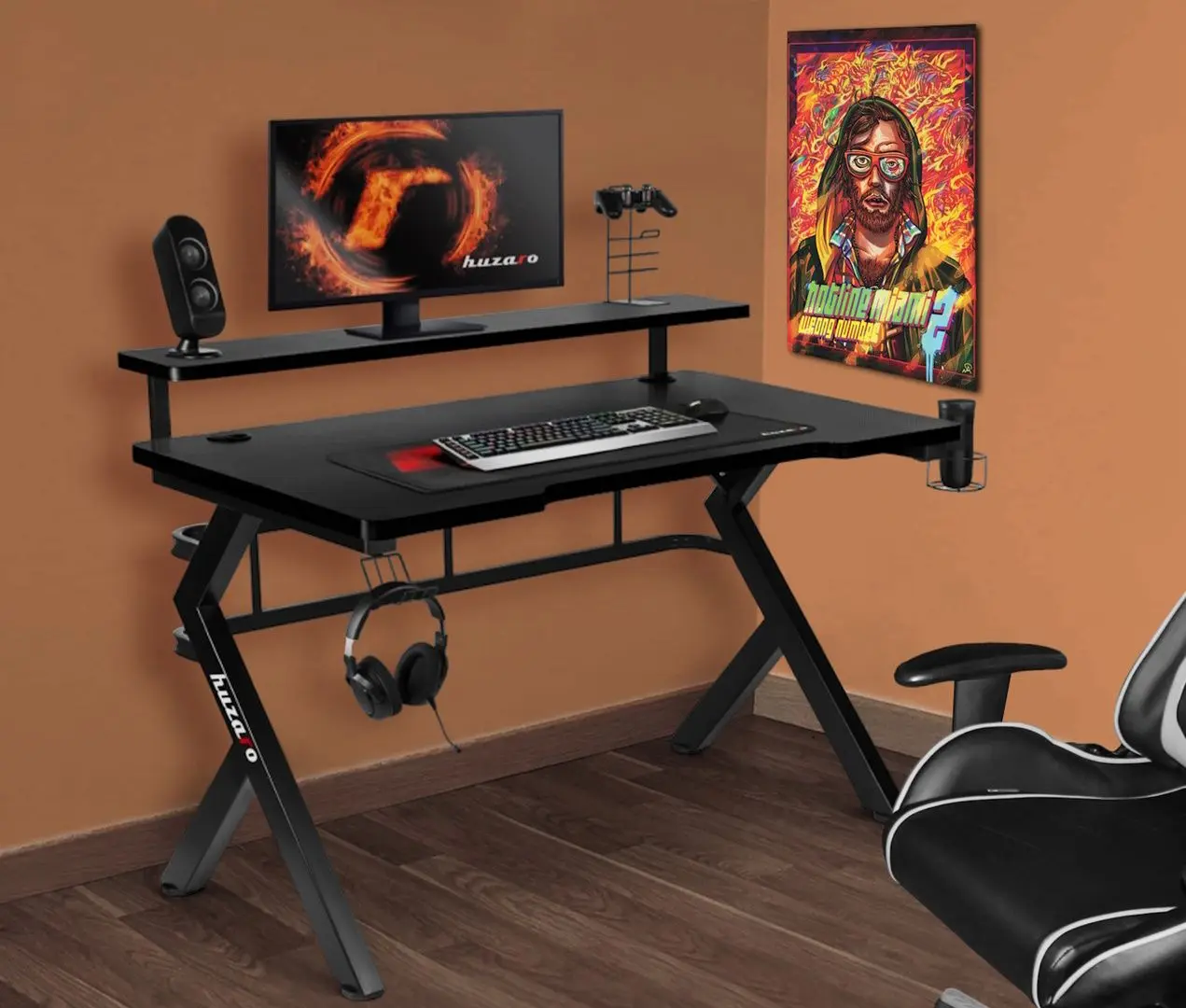 Masa de calculator gaiming Huzaro Hero 5.0 (Black)