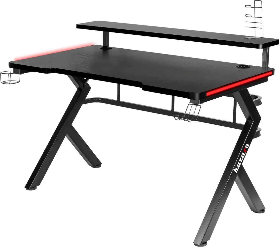 Игровой компьютерный стол Huzaro Hero 5.0 RGB (Black)