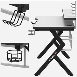 Masa de calculator gaming Huzaro Hero 5.0 (White) Thumb