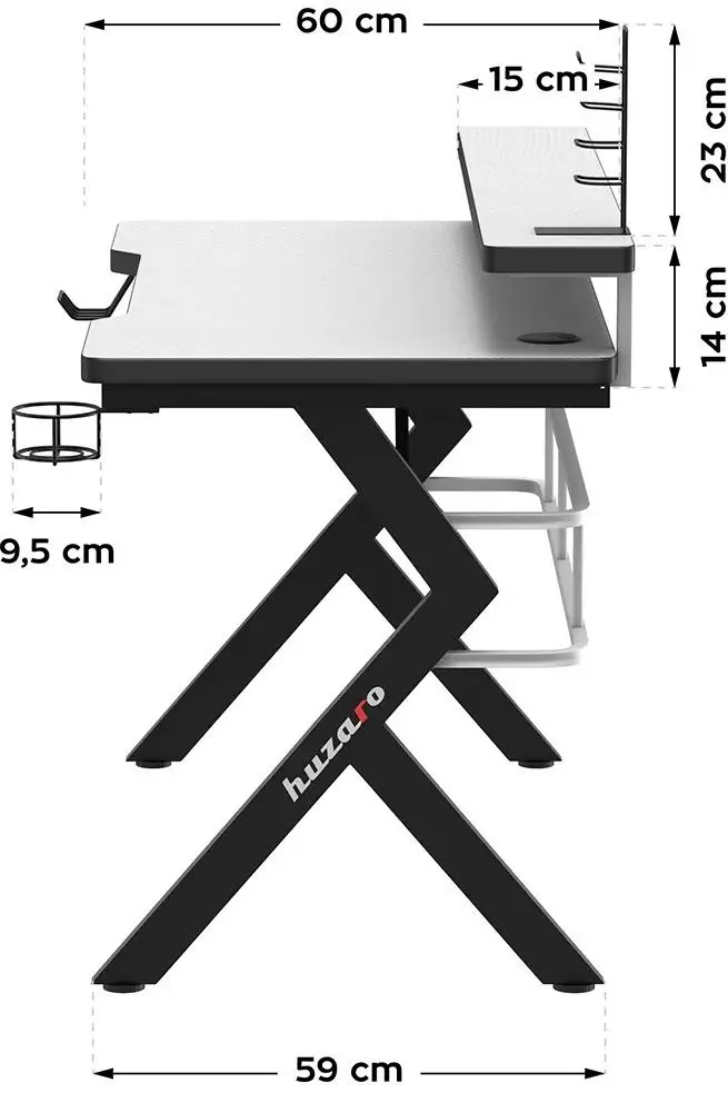Masa de calculator gaming Huzaro Hero 5.0 (White)