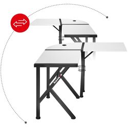 Игровой компьютерный стол Huzaro Hero 6.3 (White) Thumb