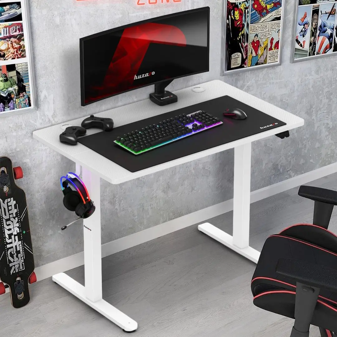 Игровой компьютерный стол Huzaro Hero 7.9 (White)