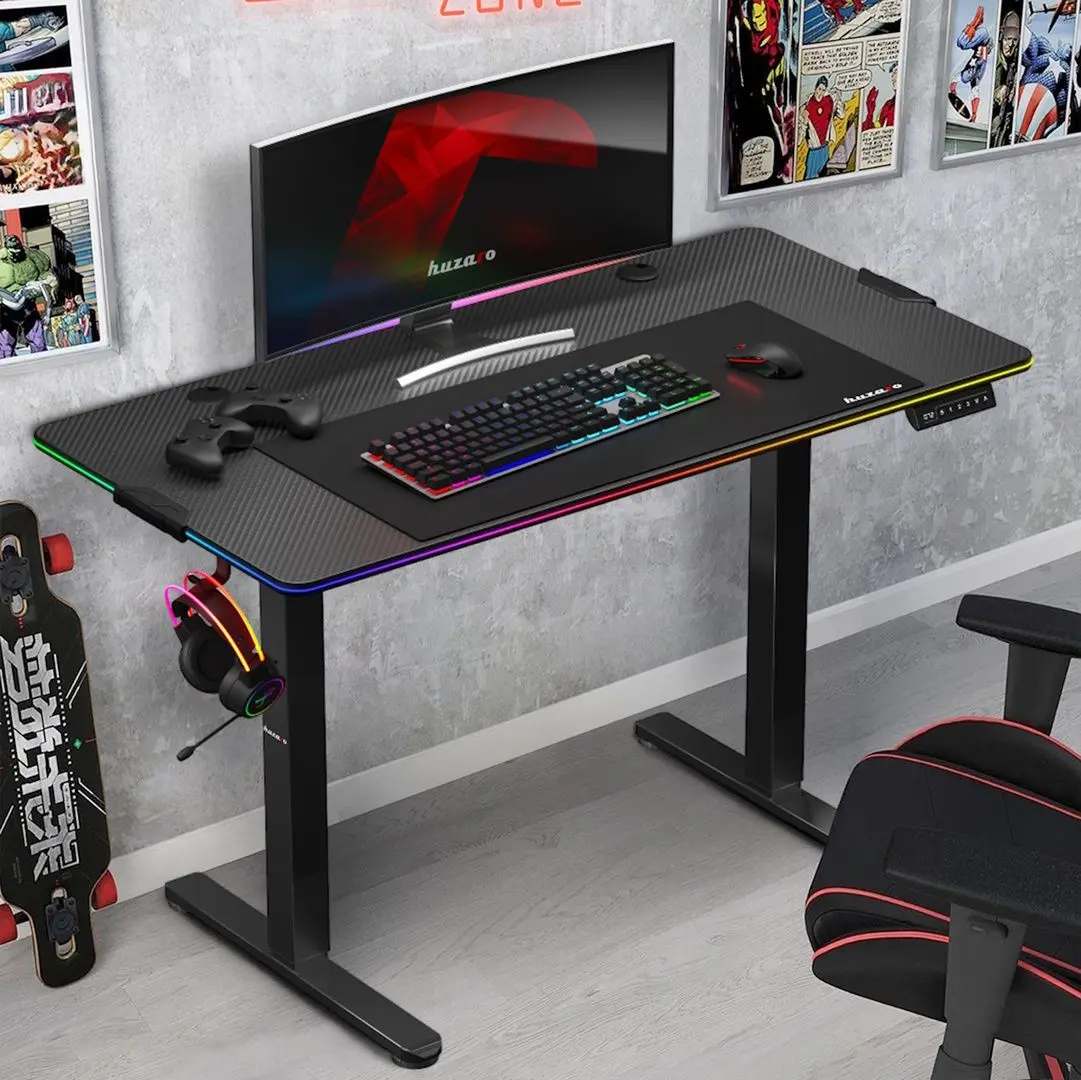 Masa de calculator gaiming Huzaro Hero 8.2 RGB (Black)