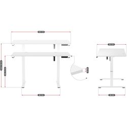 Masa de calculator gaming Huzaro Hero 8.2 (White) Thumb