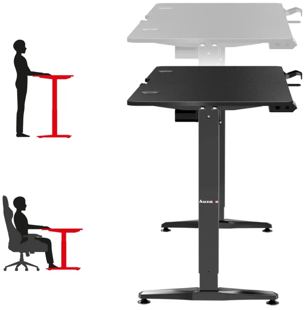 Игровой компьютерный стол Huzaro Hero 8.5 (Black)