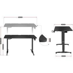 Игровой компьютерный стол Huzaro Hero 8.5 (Black) Thumb