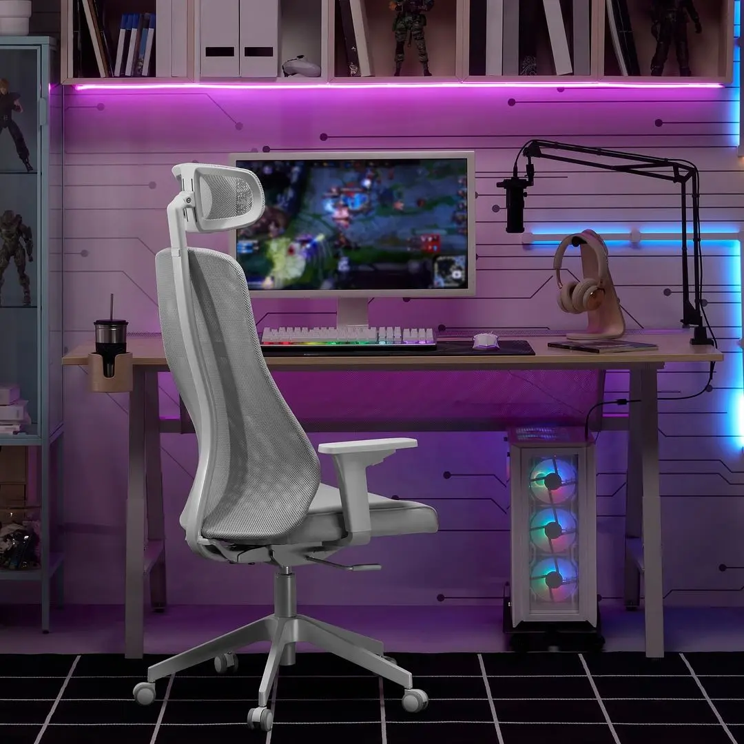 Masa de calculator gaming Ikea Utespelare 160x80 (Aspect Frasin/Gri)