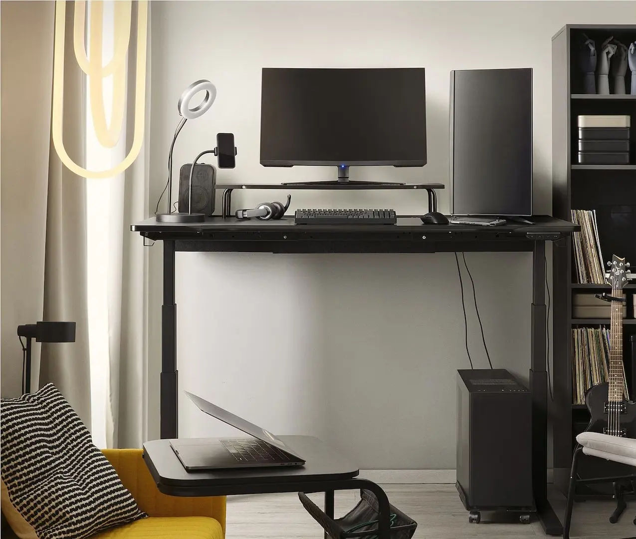 Masa de calculator gaming Ikea Utmaning 160x80x126 (Negru)