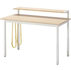 Masa de calculator gaming Ikea Utvisning 120x60 (Aspect Frasin/Alb) Thumb