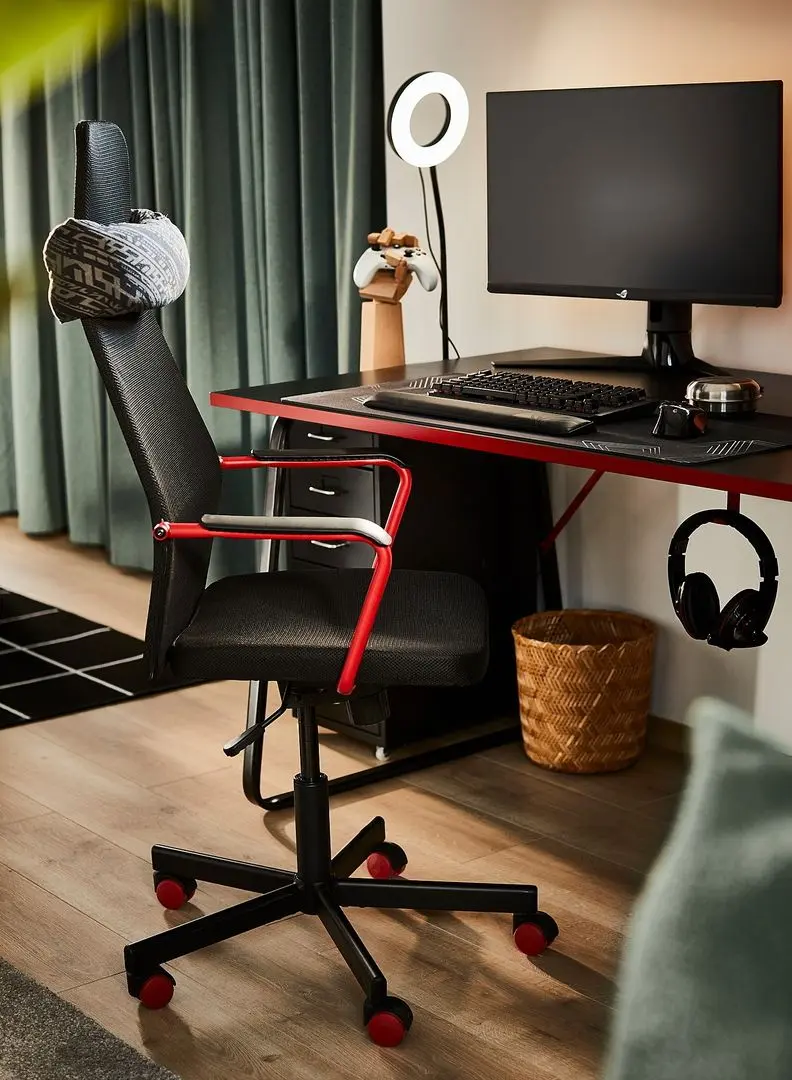 Masa de joc Ikea Huvudspelare 140x80 (Negru)