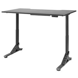 Комплект офисной мебели Ikea Uppspel/Gruppspel с комодом 180x80 (Черный/Серый) Thumb