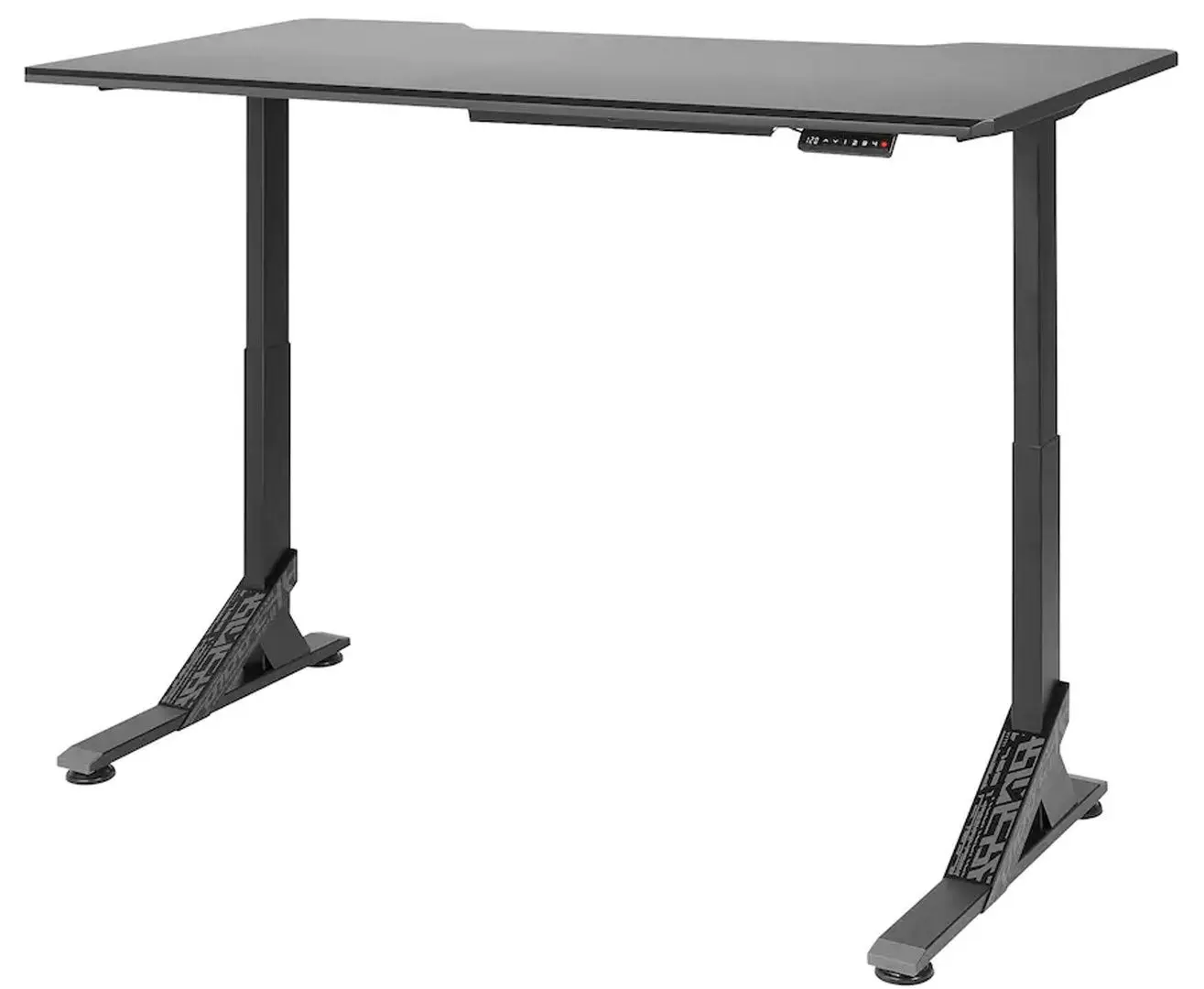 Комплект офисной мебели Ikea Uppspel/Gruppspel с комодом 180x80 (Черный/Серый) - 2