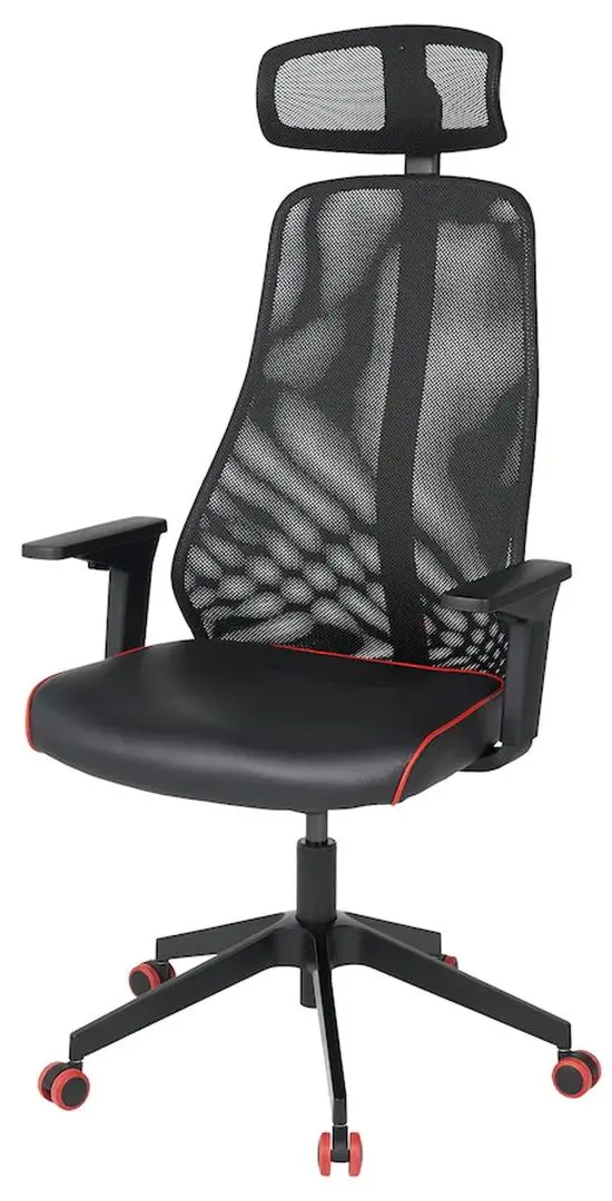 Комплект офисной мебели Ikea Uppspel/Matchspel 140cm (Черный) - 3