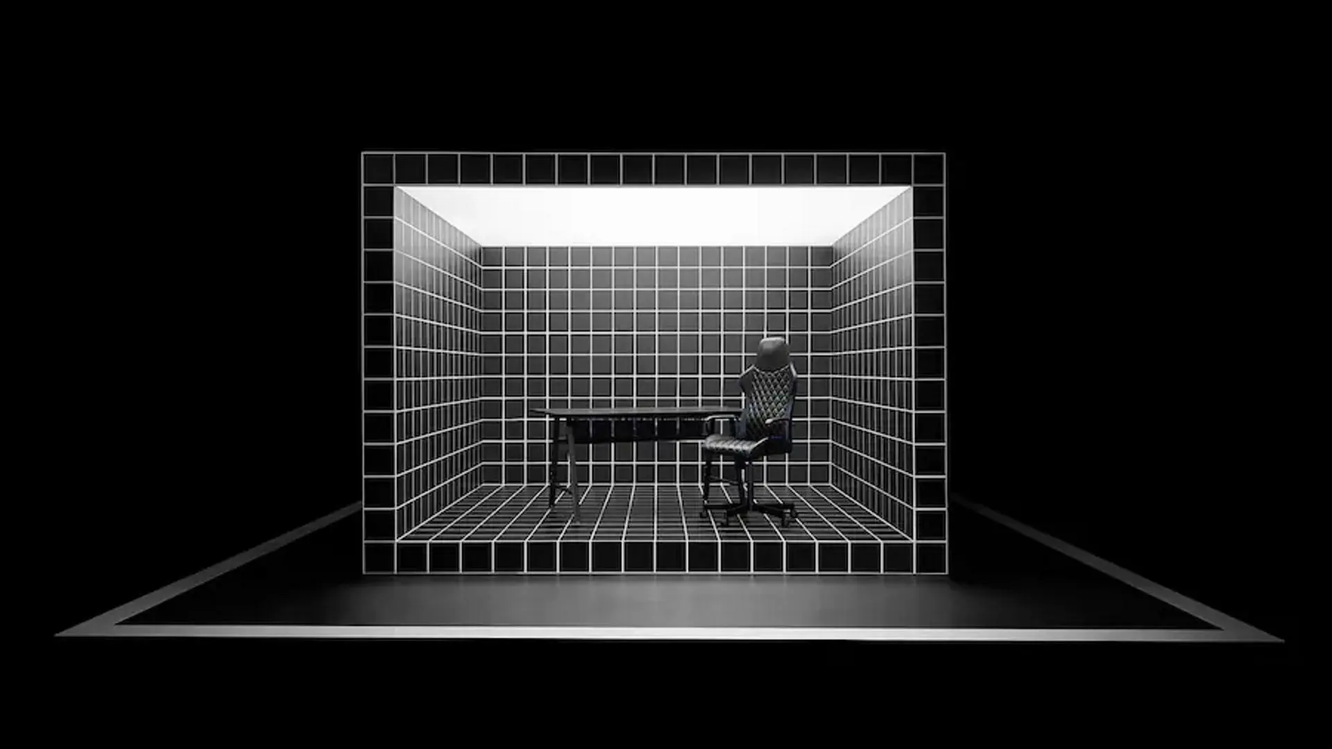 Set de mobila pentru oficiu Ikea Utespelare (Negru)