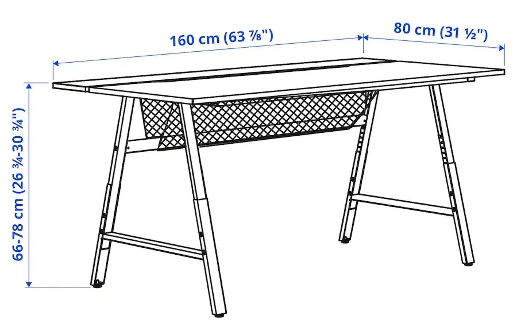 Set de mobila pentru oficiu Ikea Utespelare (Negru)