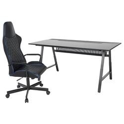 Set de mobila pentru oficiu Ikea Utespelare (Negru)