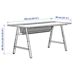 Set de mobila pentru oficiu Ikea Utespelare/Matchspel (Negru) Thumb