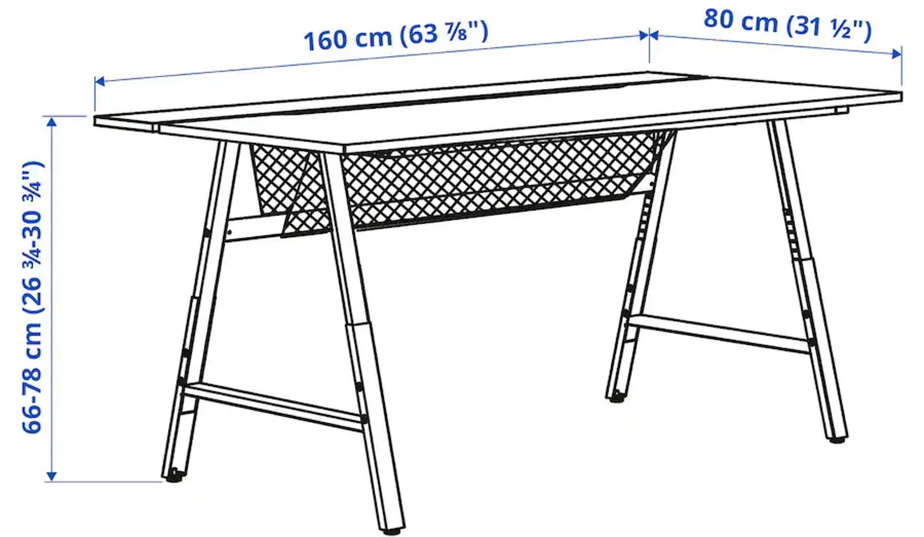 Set de mobila pentru oficiu Ikea Utespelare/Matchspel (Negru)