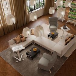 Стол для ноутбука Ikea Mittzon с колесами 66x50 (Белый) Thumb