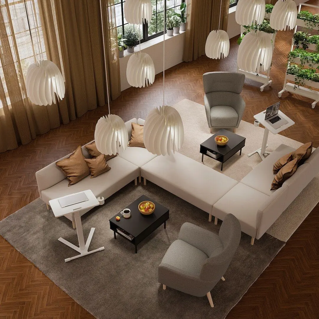 Стол для ноутбука Ikea Mittzon с колесами 66x50 (Белый)