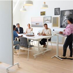 Стол для ноутбука Ikea Mittzon с колесами 66x50 (Белый) Thumb