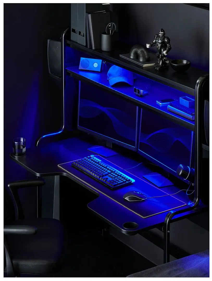 Стол компьютерный Ikea Fredde (Черный)